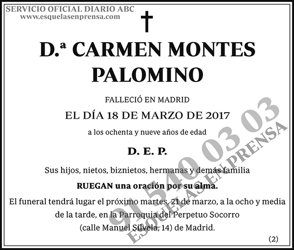Carmen Montes Palomino